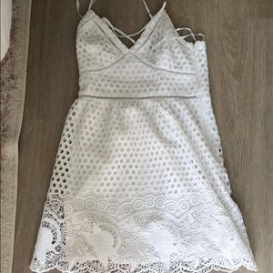White mini dress